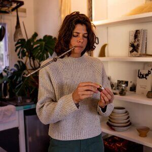 Mollusk Surf Shop - Teddy sweater, wool blend - XS oatcake